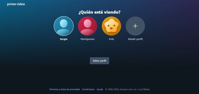 Prime Video ha añadido la opción de crear perfiles