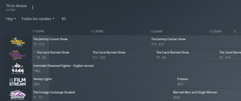 Todos los canales que puedes ver de forma gratuita en Plex