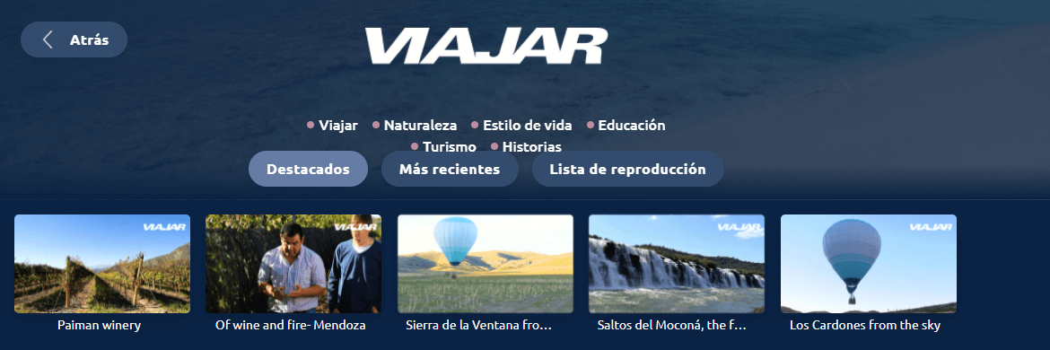 rlaxx TV añade el canal de Viajar TV