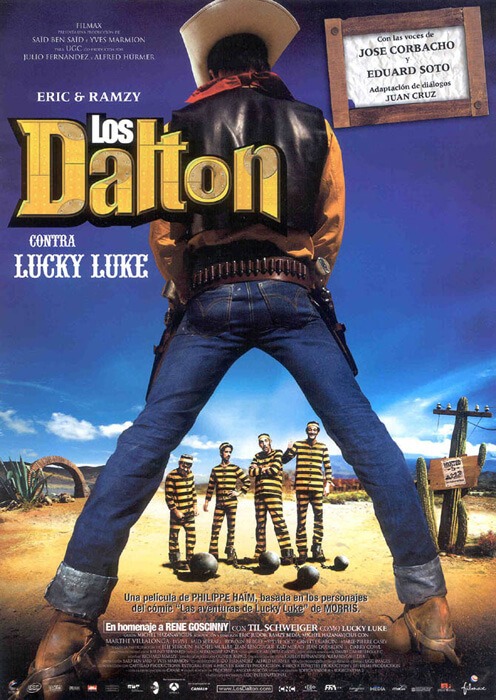 Pluto TV emitirá la película Los Dalton contra Lucky Luke