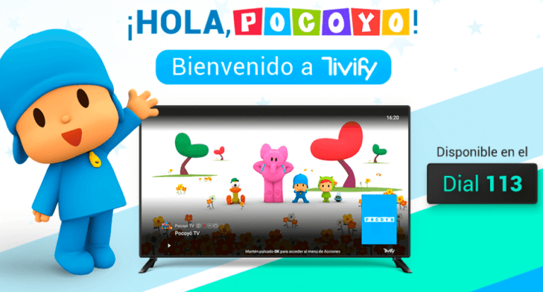 Tivify añade el canal de Pocoyo en la versión gratuita