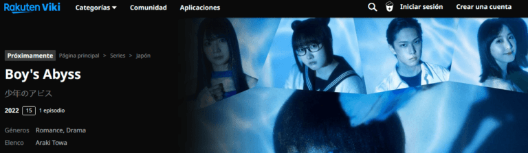 El live action de Boy's Abyss llegará gratis a Rakuten Viki