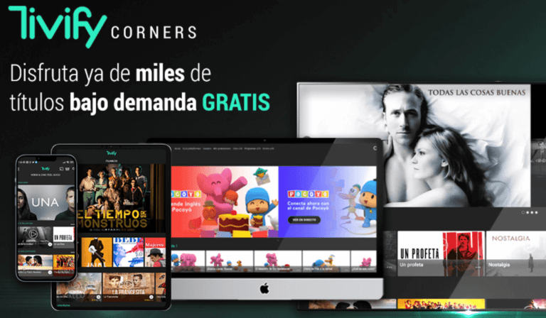 Disfruta de miles de títulos bajo demanda gratis con Tivify