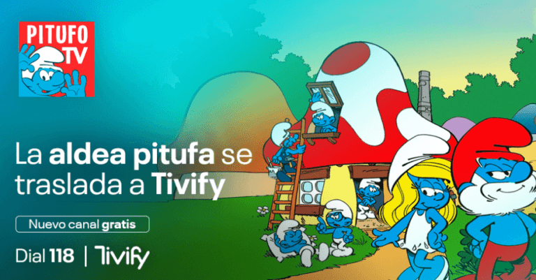 Los pitufos llegan a Tivify