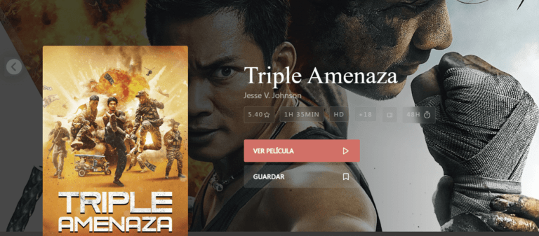 Triple Amenaza es la película más popular en eFilm